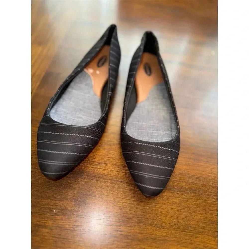 Dr. Scholl's Women's Ballet Flats Navy Pinstripe Size 7 M US Cushioned sole - Picture 5 of 7